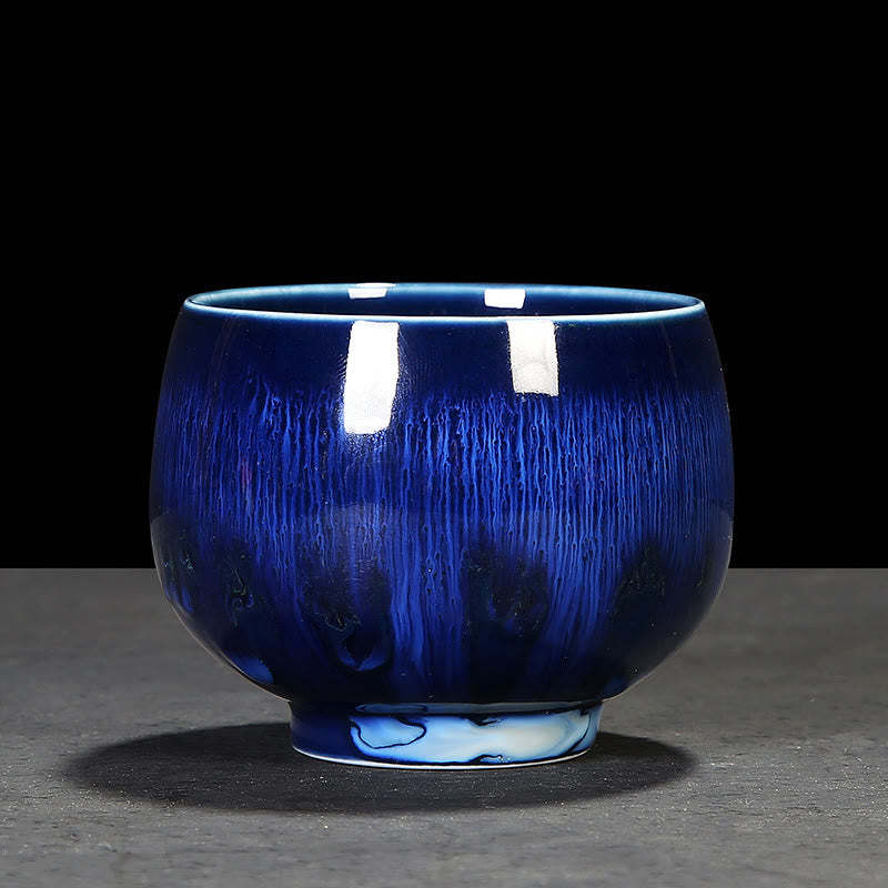 Chinese Jianzhan Glaze Kiln Change Ceramic Teacup Tenmoku Kung Fu Tea Cup