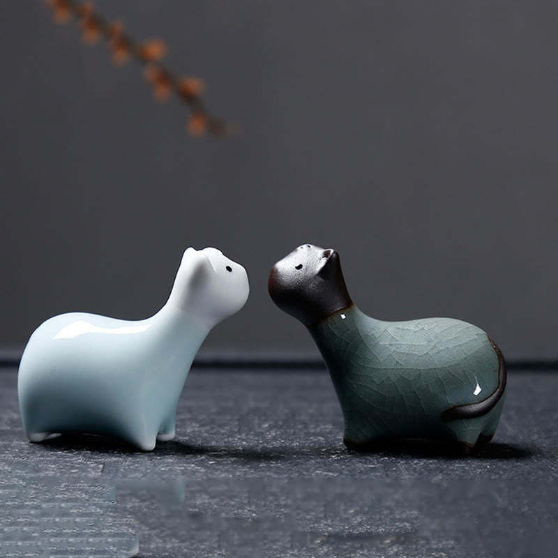 Chinese Zodiac Ceramic Tea Pet Home Decoration