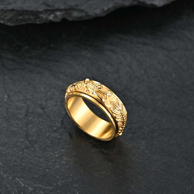 Dragon Titanium Steel Stimulation Rotatable Ring (Extra 30% Off | USE CODE: FS30)
