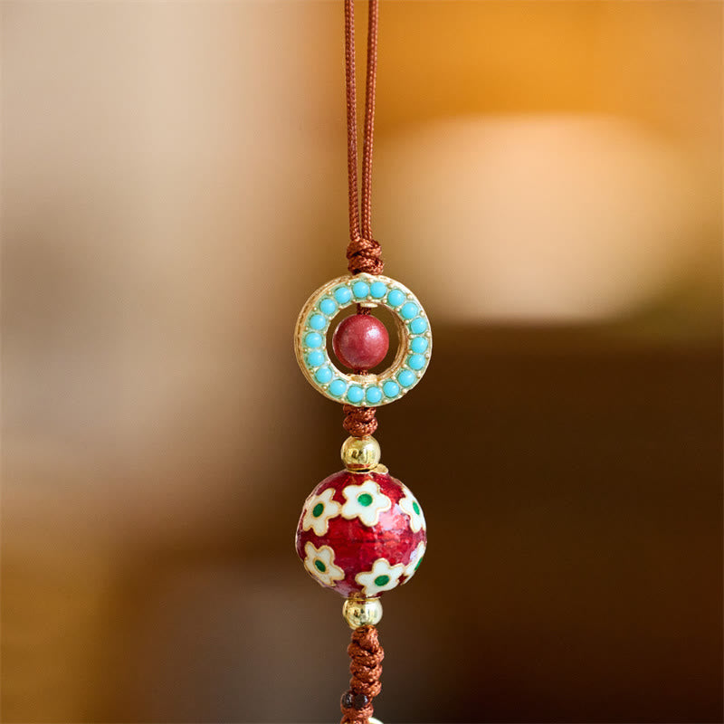 Wu Lou Gourd Fu Character Tai Sui Amulet Fortune Phone Hanging Decoration Key Chain