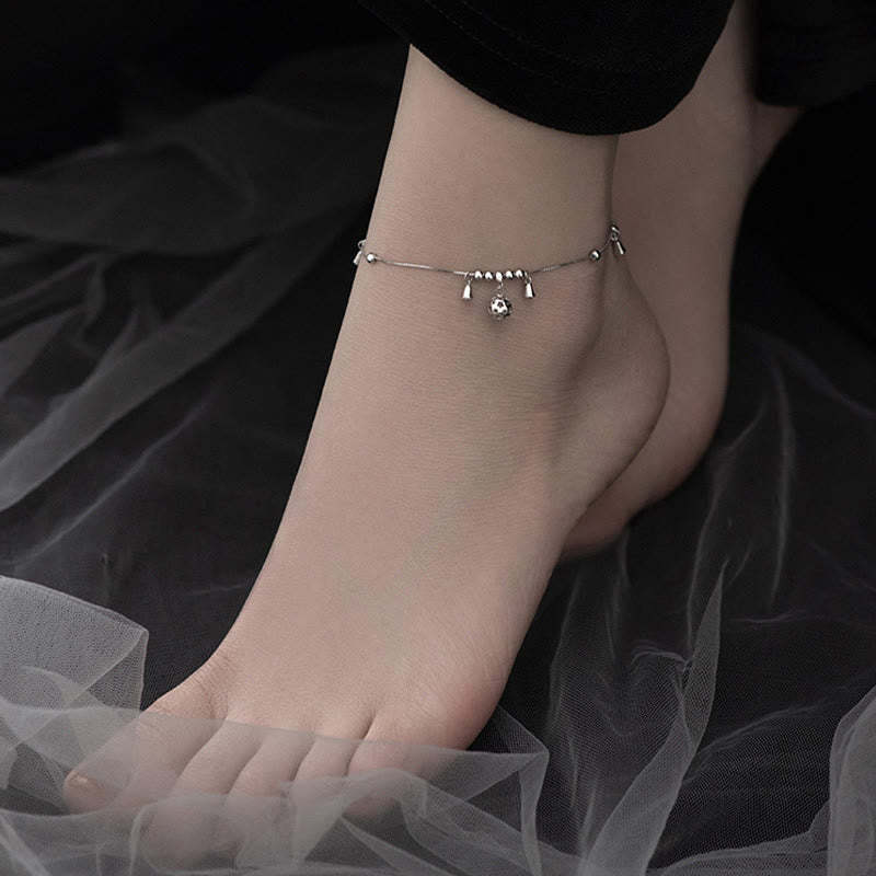 925 Sterling Silver Antiquity Bell Protection Anklet