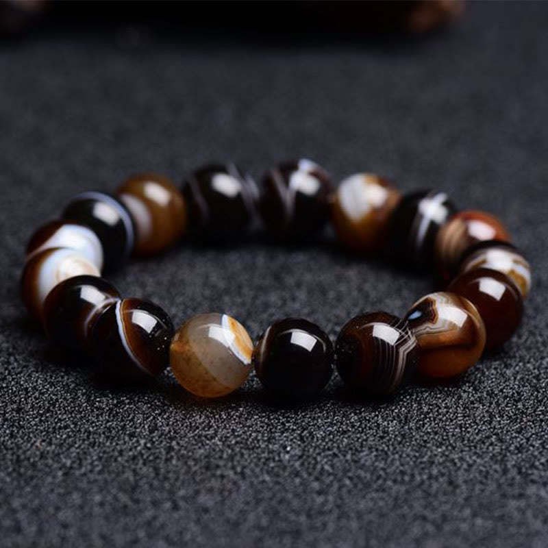 Tibetan Sardonyx Happiness Positive Bracelet