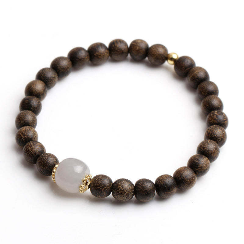 Agarwood Jade Strength Calm Bracelet