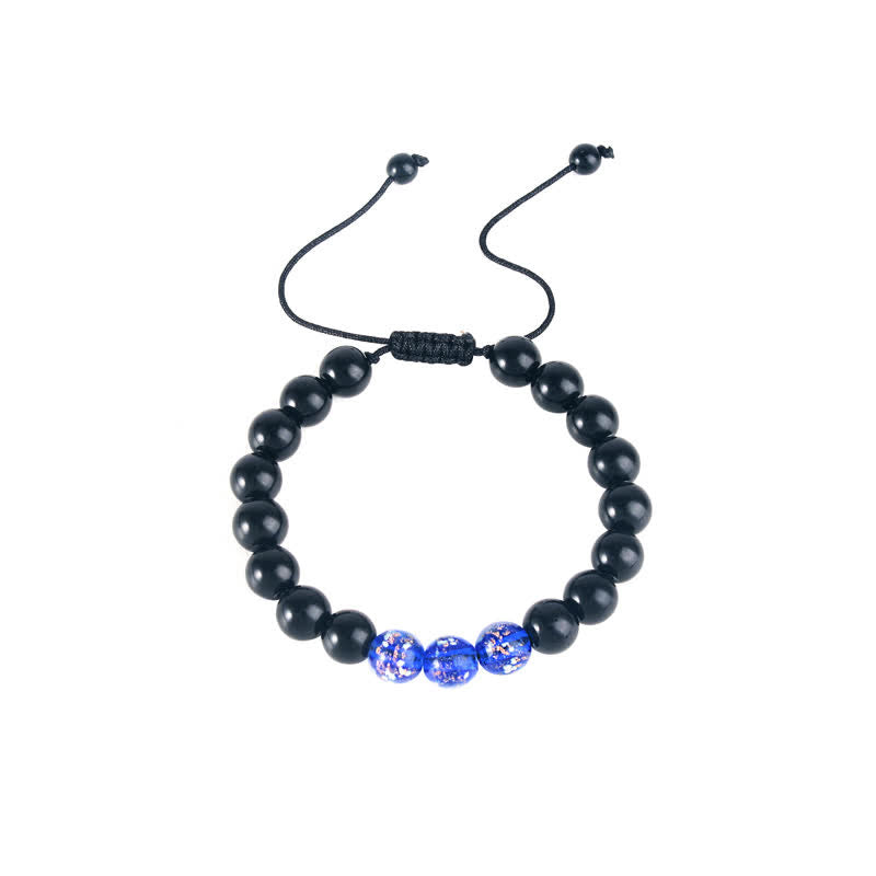 Black Obsidian Luminous Glowstone Strength Bracelet