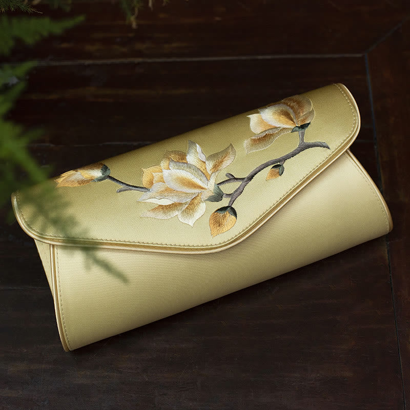 Magnolia Su Embroidery Wedding Shopping Purse Handbag Crossbody Bag