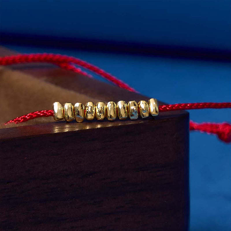 Handmade 925 Sterling Silver Small Pieces Protection Braided Ultra-Thin Rope Bracelet