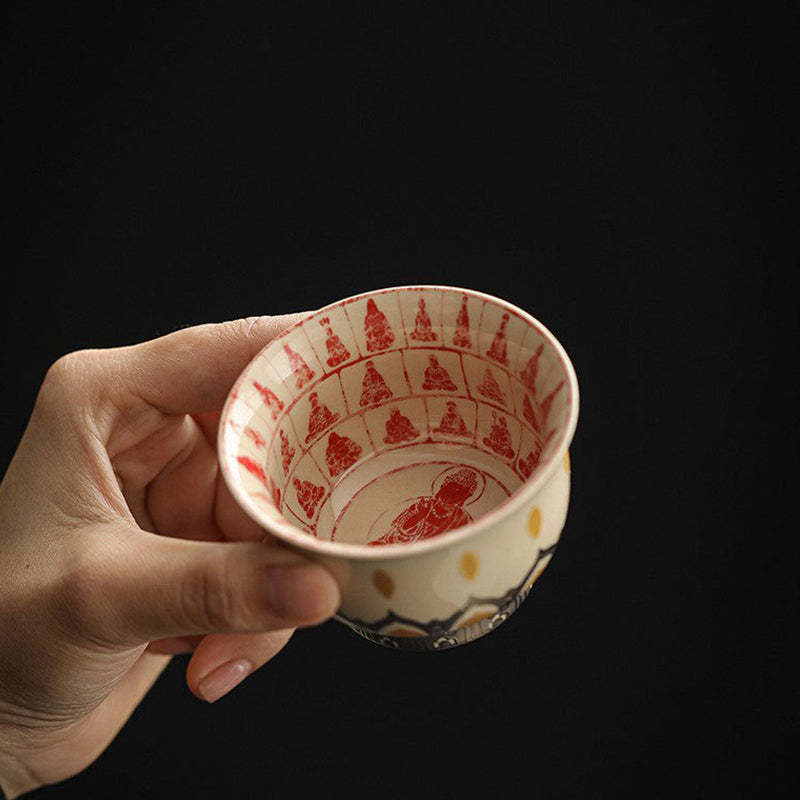 Dunhuang Color Thousand mystic zens Teacup Kung Fu Tea Cup 100ml