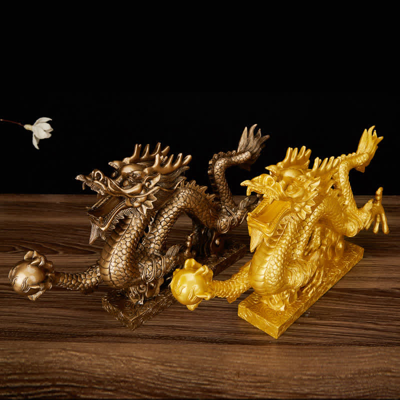 Feng Shui Dragon Auspicious Cloud Wealth Luck Decoration