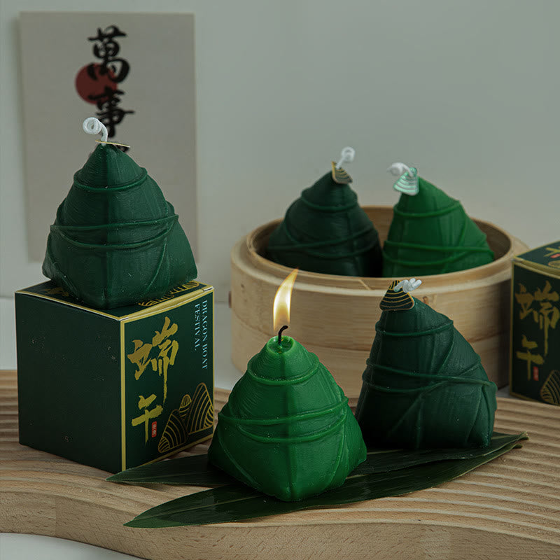 Dragon Boat Festival Zongzi Pattern Scented Candle Gift For Family Friends