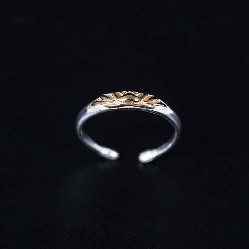 925 Sterling Silver Lotus Flower New Beginning Ring