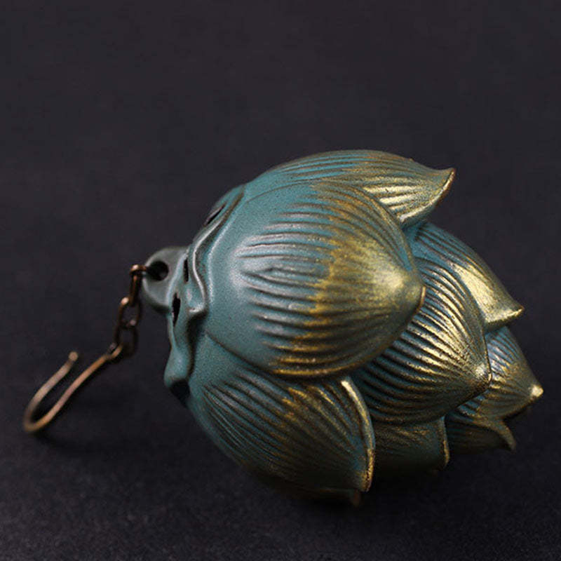 Lotus Meditation Hanging Incense Burner Decoration