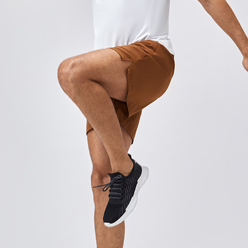 Men's Casual Loose Nylon Quick Dry Sports Shorts With Pockets