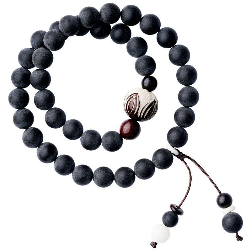 Tibetan Double Layer Cypress Bodhi Lotus Healing Bracelet