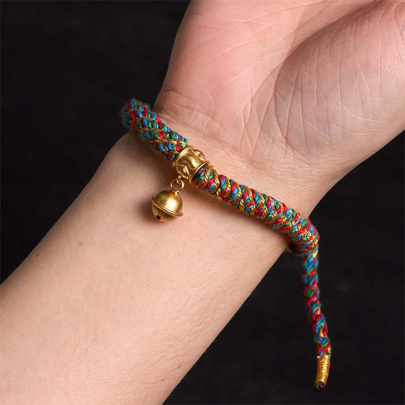 Tibetan Om Mani Padme Hum Carved Zakiram Goddess of Wealth Charm Amulet Bracelet