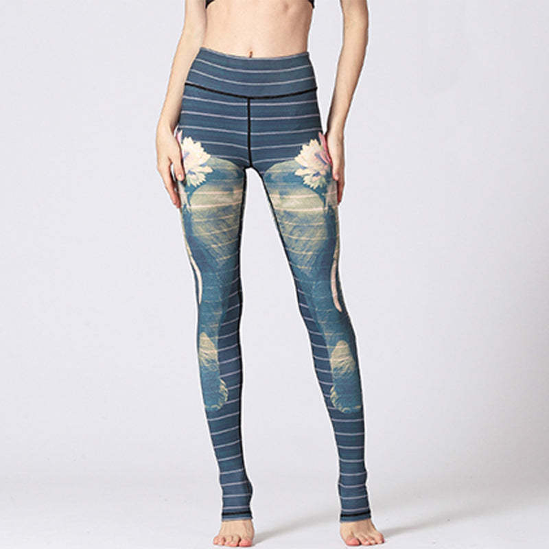 Lotus Flower Floral Print Design Pants Sports Fitness Yoga Leggings Women's Yoga Pants
