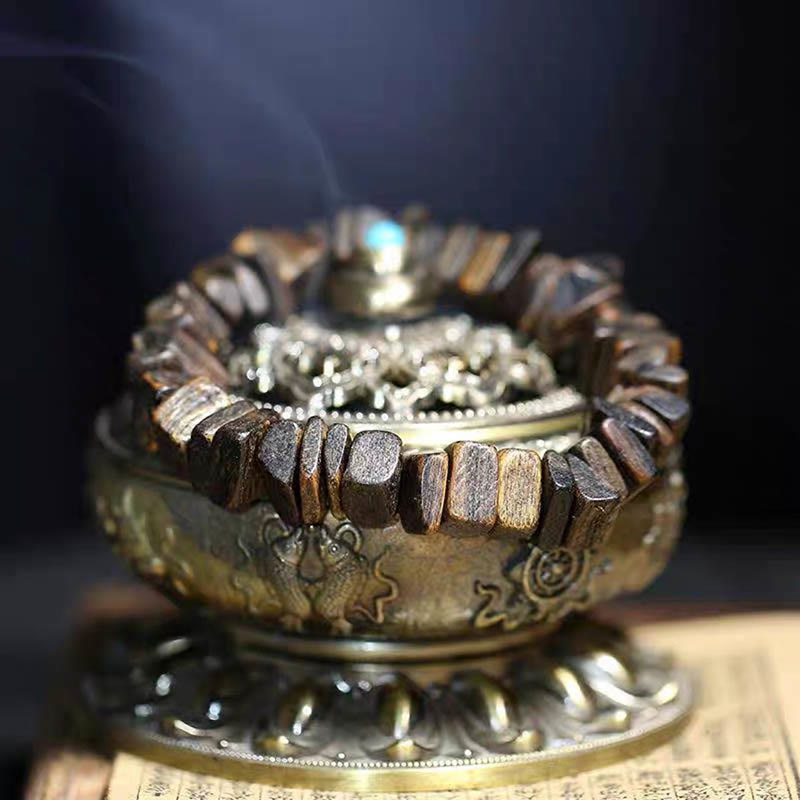 Tarakan Agarwood Square Beads Strength Bracelet