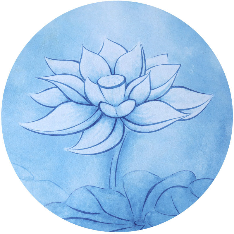 Lotus Mandala Pattern Foldable Yoga Meditation Seat Mat Home Decoration