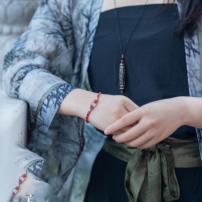 Red String 925 Sterling Silver Safe Luck Bracelet