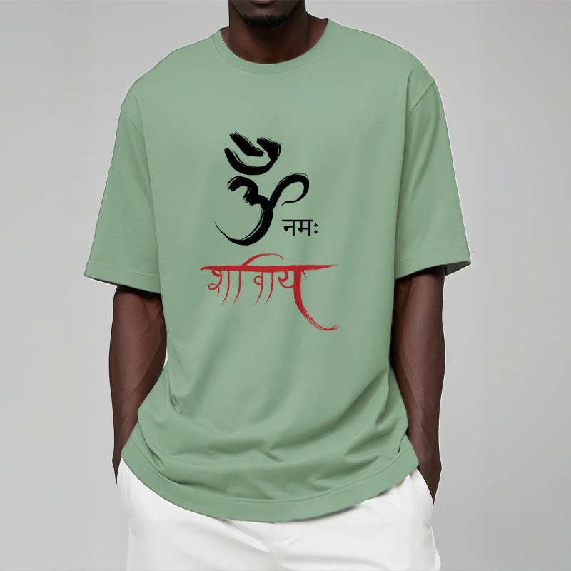 OM NAMAH SHIVAYA Mantra Sanskrit Tee T-shirt