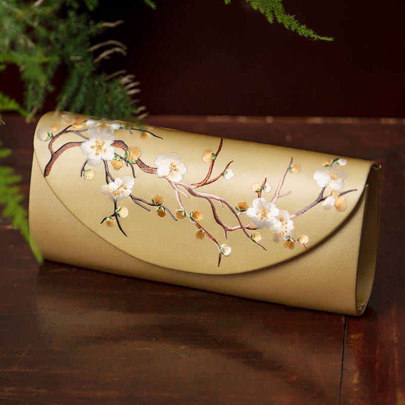 Plum Bossom Tulip Su Embroidery Wedding Shopping Purse Handbag Crossbody Bag