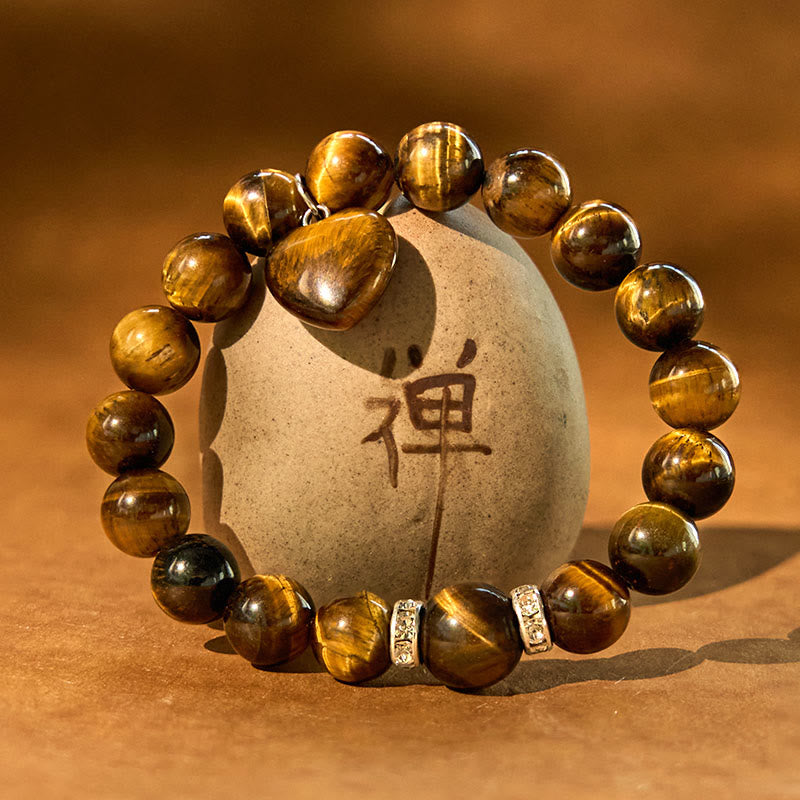 Various Crystal Green Aventurine Love Heart Balance Bracelet