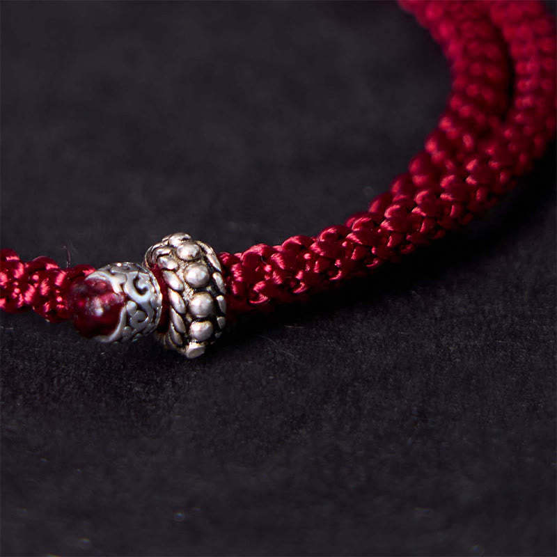 925 Sterling Silver Elephant Safe And Well Amulet Charm Strength Bracelet