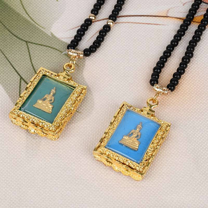 Obsidian mystic zen Serenity Pendant Necklace (Extra 30% Off | USE CODE: FS30)