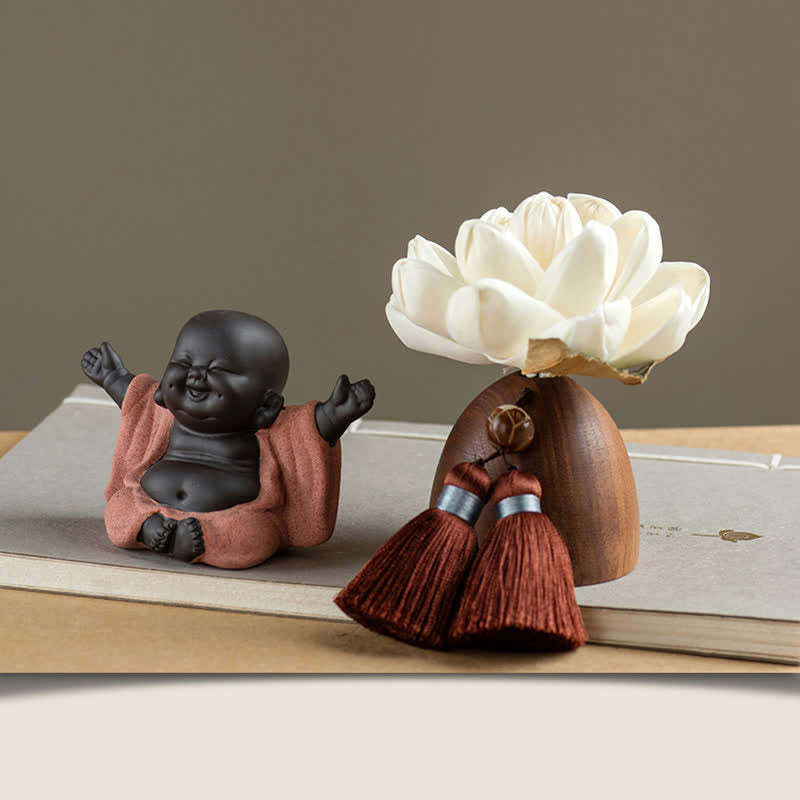 Black Peach Wood mystic zen Flower Calm Cure Decorations