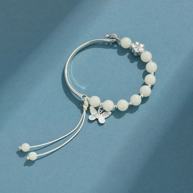 Bodhi Seed Butterfly Lotus Luck Wealth Bracelet Bangle