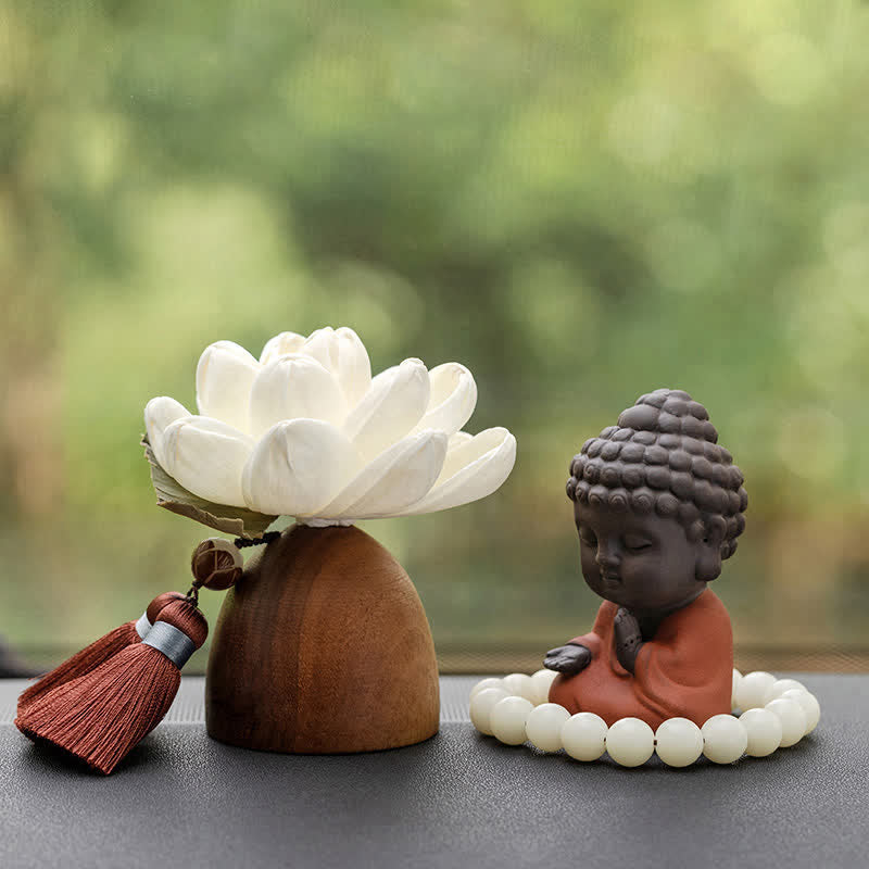 Black Peach Wood mystic zen Flower Calm Cure Decorations