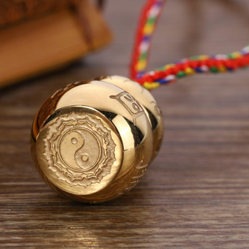 Tibetan Yin Yang Symbol Gourd Harmony Titanium Steel Necklace Pendant