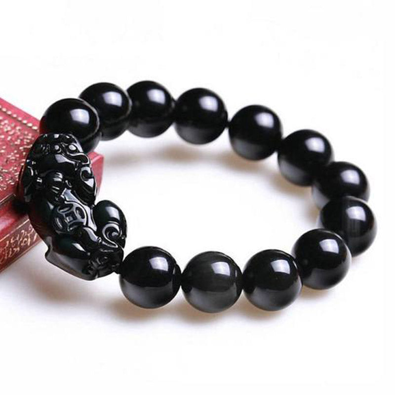 FengShui PiXiu Obsidian Wealth Bracelet