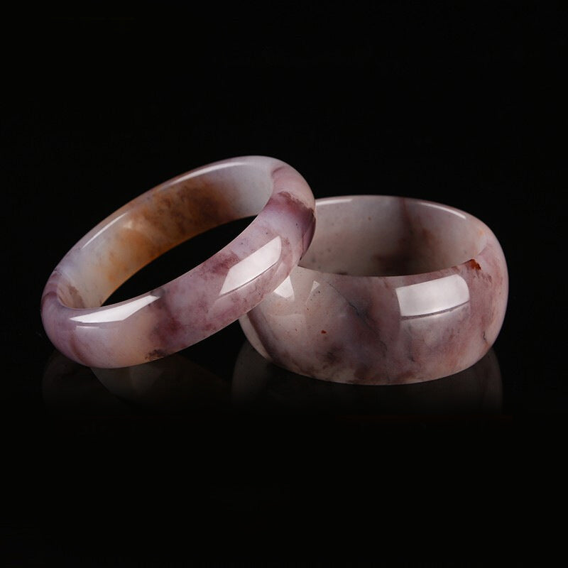 Purple Jade Happiness Protection Bracelet Bangle
