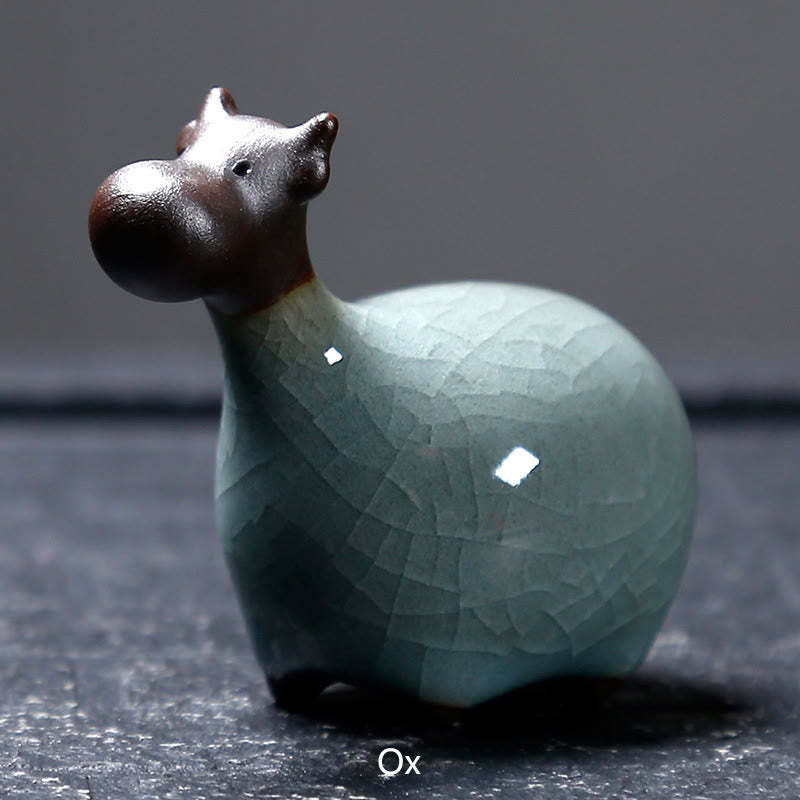 Chinese Zodiac Ceramic Tea Pet Home Decoration