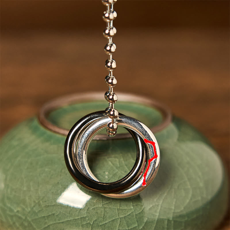 Copper Qiankun Hoop Big Dipper Luck Necklace Pendant
