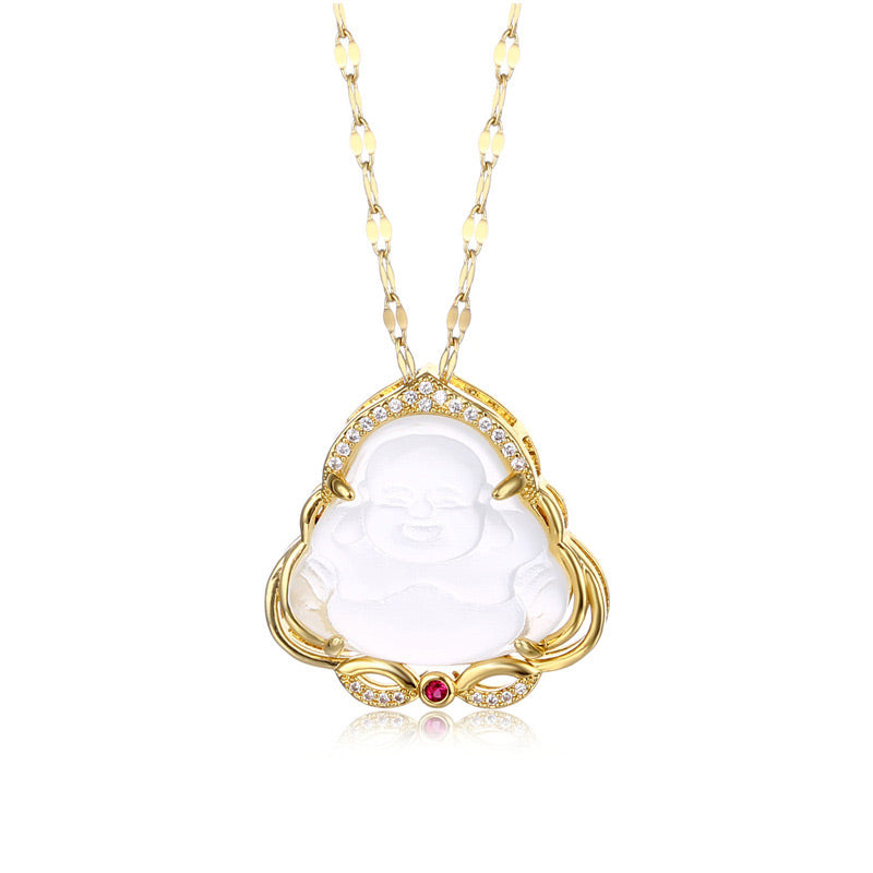 Natural Laughing mystic zen Peace Necklace