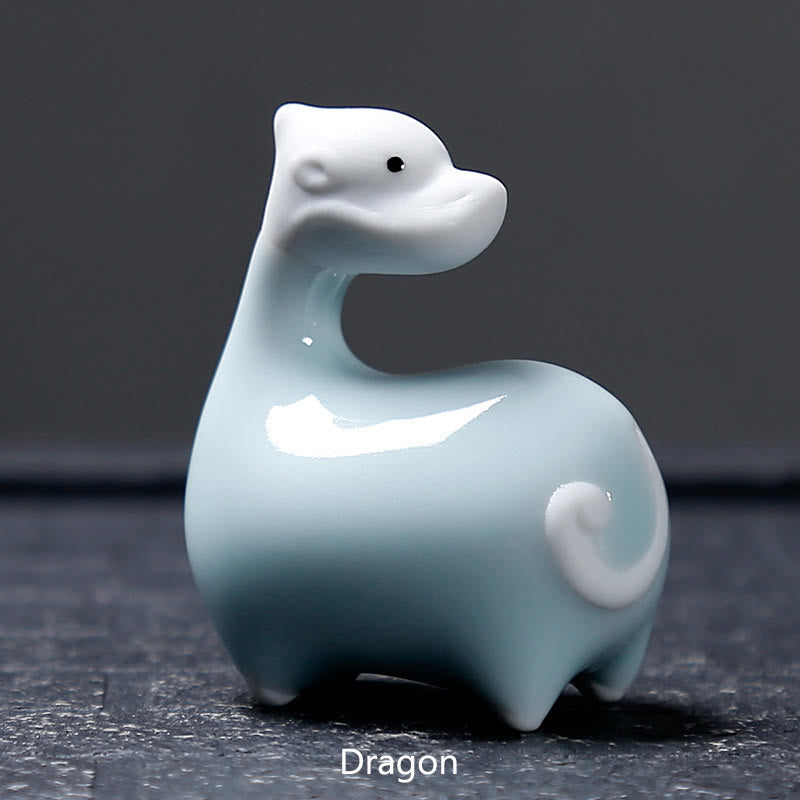Chinese Zodiac Ceramic Tea Pet Home Decoration
