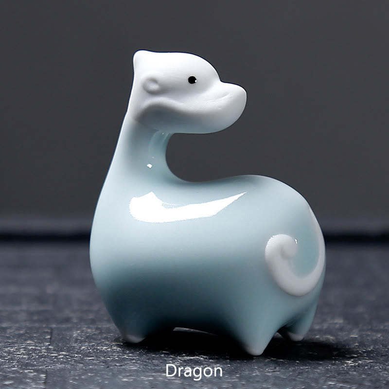 Chinese Zodiac Ceramic Tea Pet Home Decoration