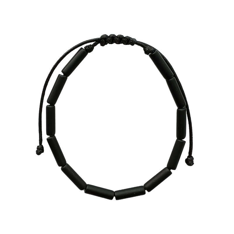 Black Onyx Bead Support Protection Bracelet