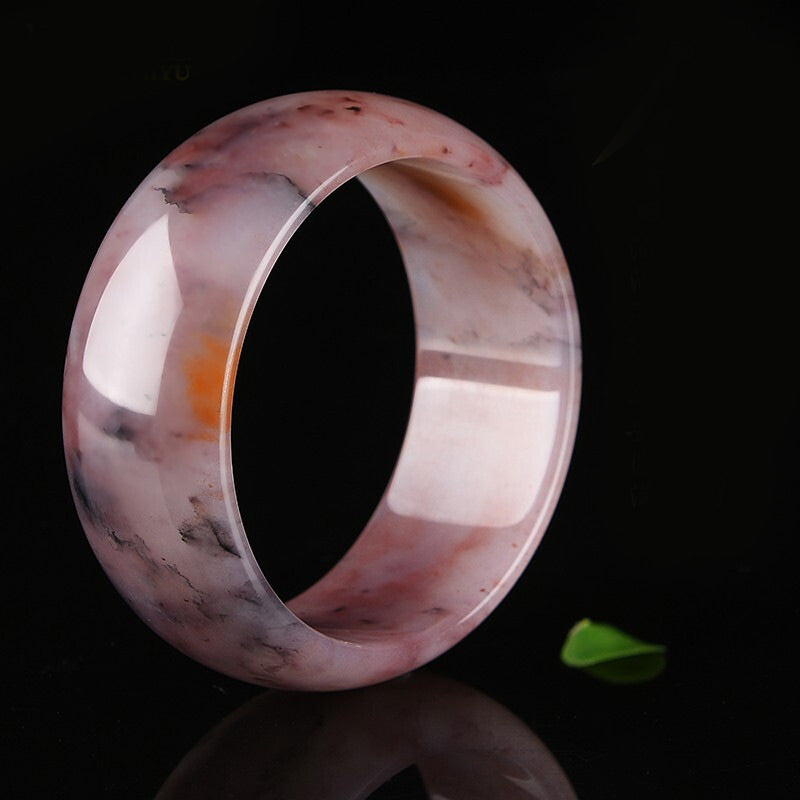 Purple Jade Happiness Protection Bracelet Bangle