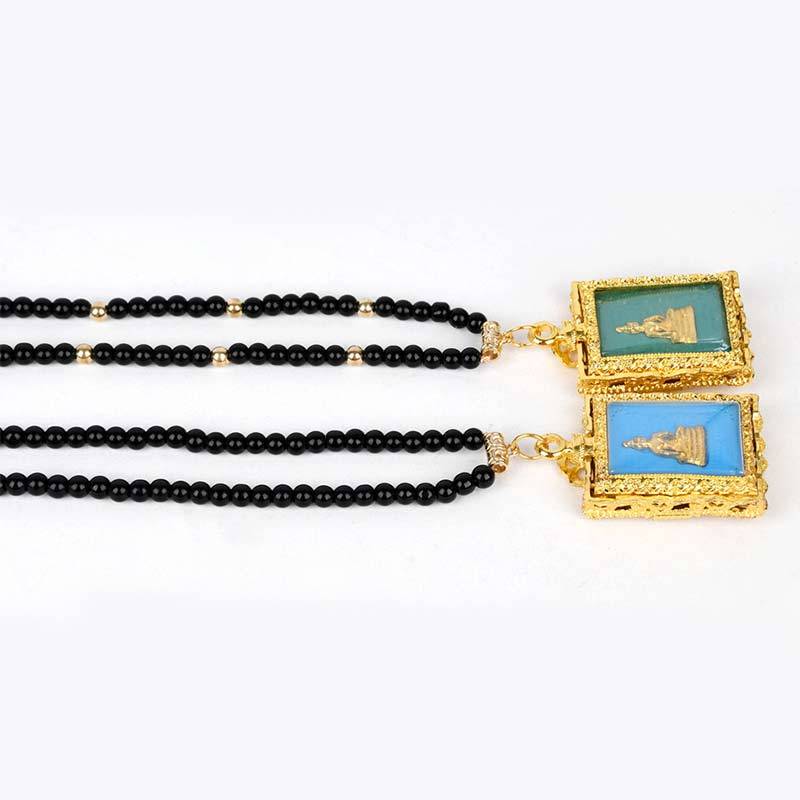 Obsidian mystic zen Serenity Pendant Necklace (Extra 30% Off | USE CODE: FS30)