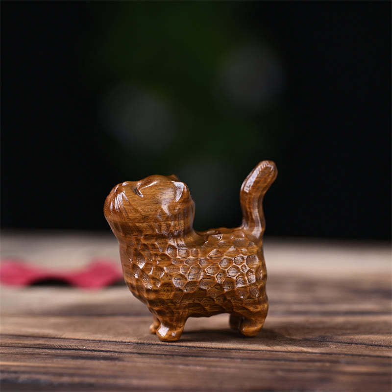 Sandalwood Thuja Sutchuenensis Green Sandalwood Mini Cute Cat Protection Home Decoration