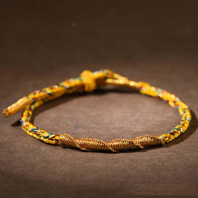 Handmade Chinese Zodiac Natal mystic zen Luck Strength Braided Rope Bracelet