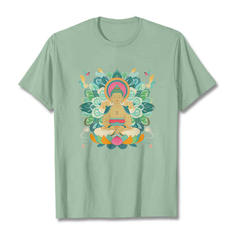 Butterfly Lotus mystic-zen-Inspired Tee T-shirt