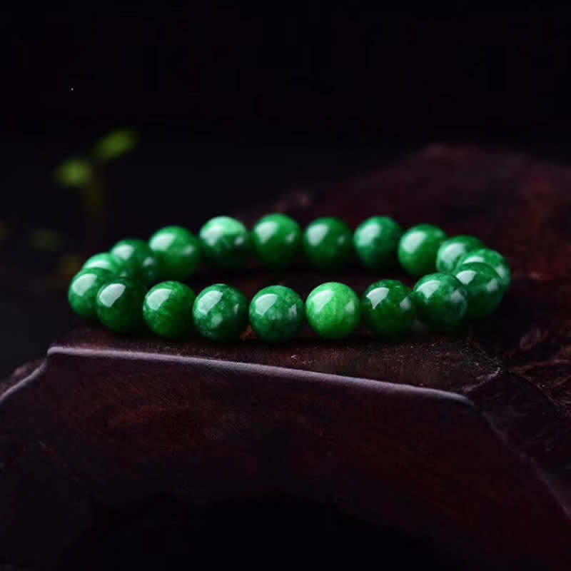 Cyan Jade Bead Calm Harmony Bracelet