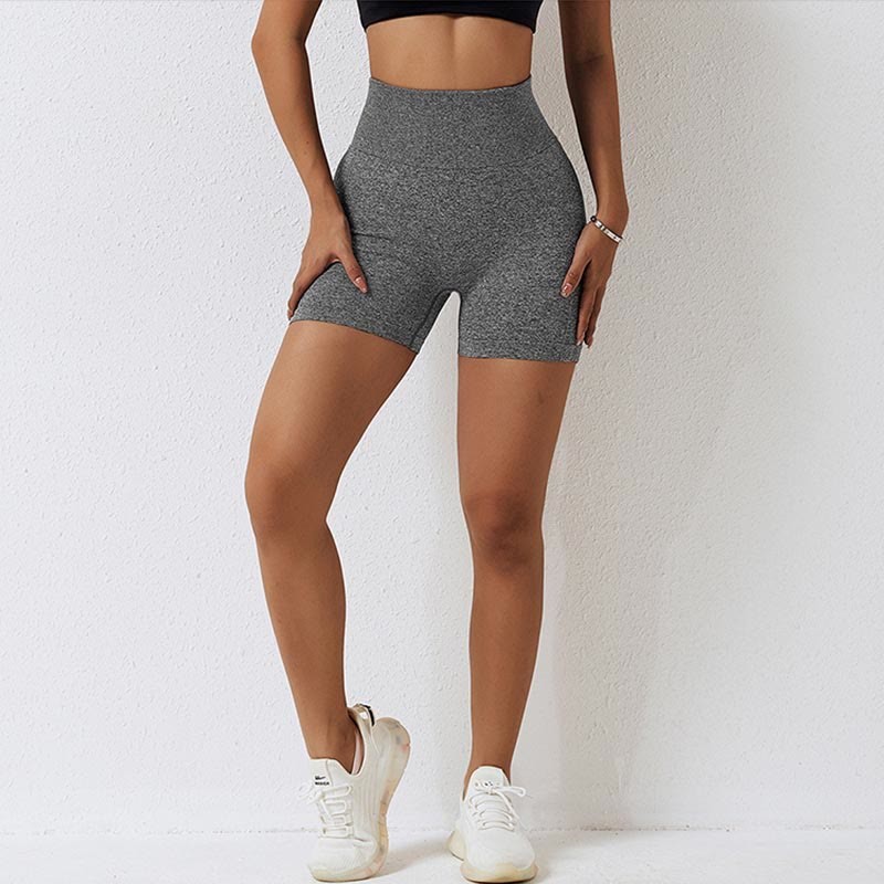 Women Seamless Sports Fitness High Waist Yoga Workout Shorts