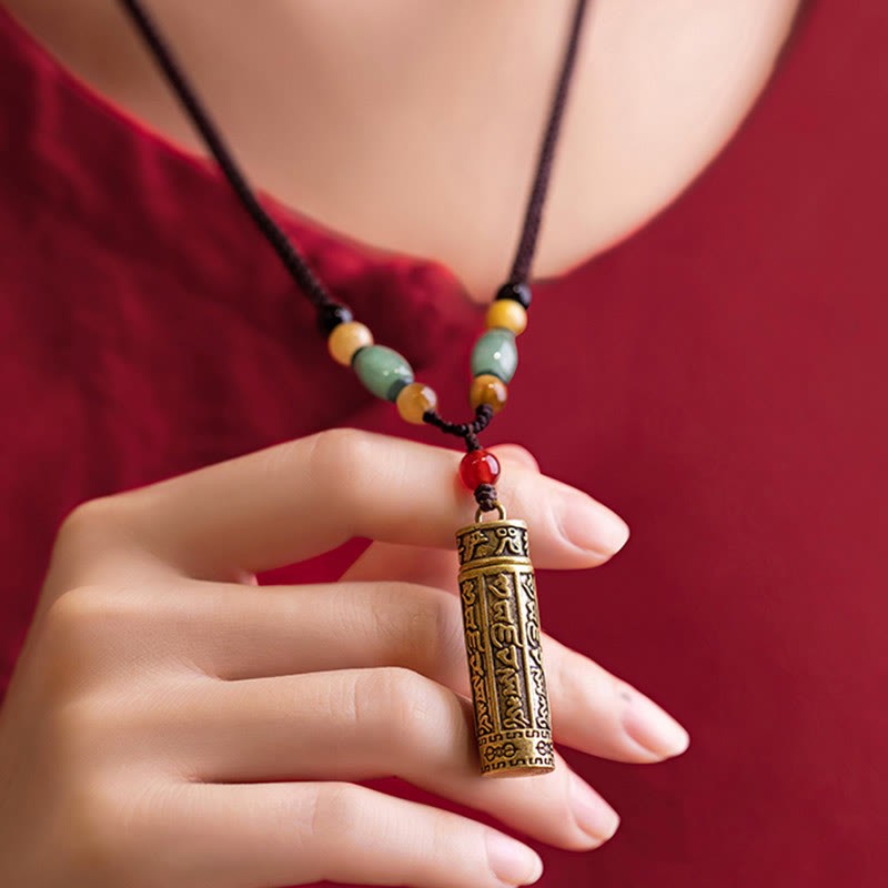 mystic zen Stone Tibetan Om Mani Padme Hum Gift Bundle