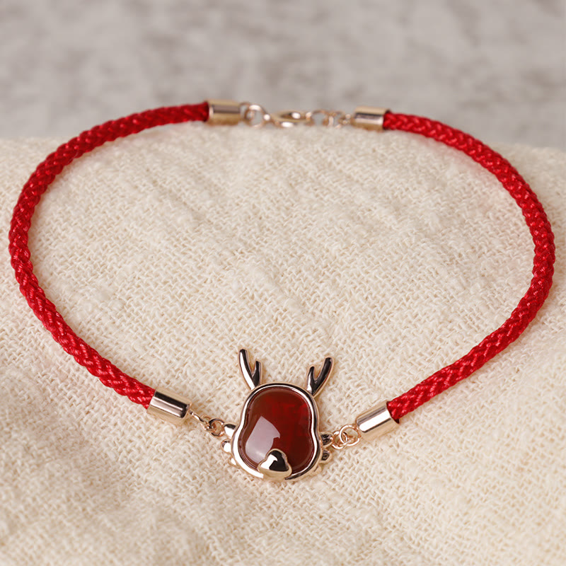 ???A Flash Sale-  925 Sterling Silver Year of the Dragon Natural Red Agate Dragon Attract Fortune Fu Character Strength Bracelet Necklace Pendant Earrings