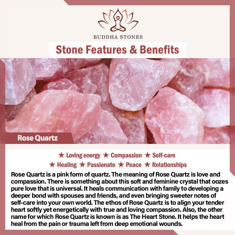 Natural Stone Amazonite Amethyst Lazurite Rose Quartz Heart Positive Balance Bracelet