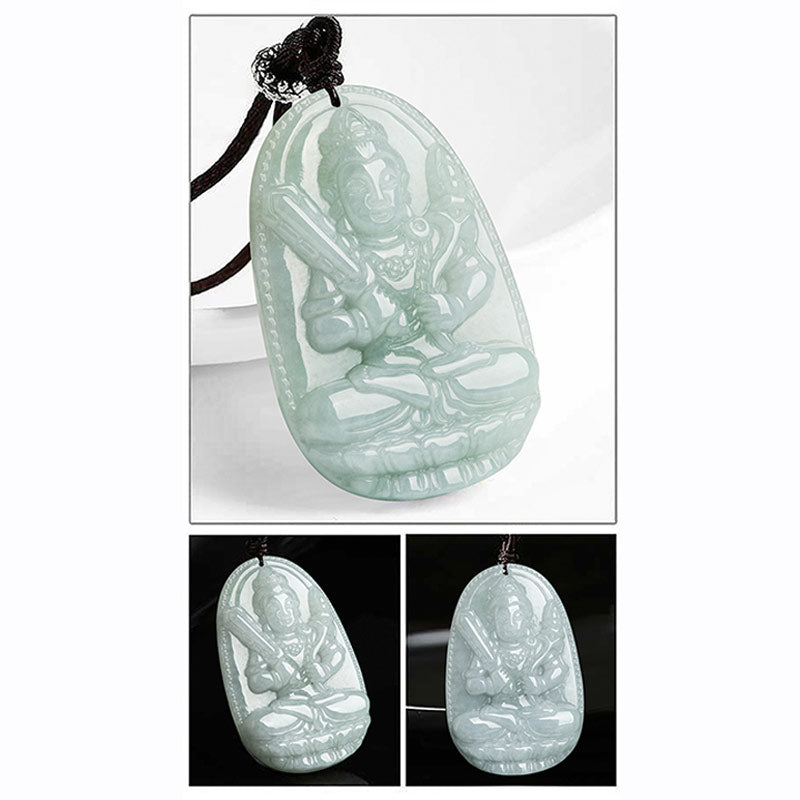 Chinese Zodiac Natal mystic zen Jade Wealth Prosperity Necklace Pendant